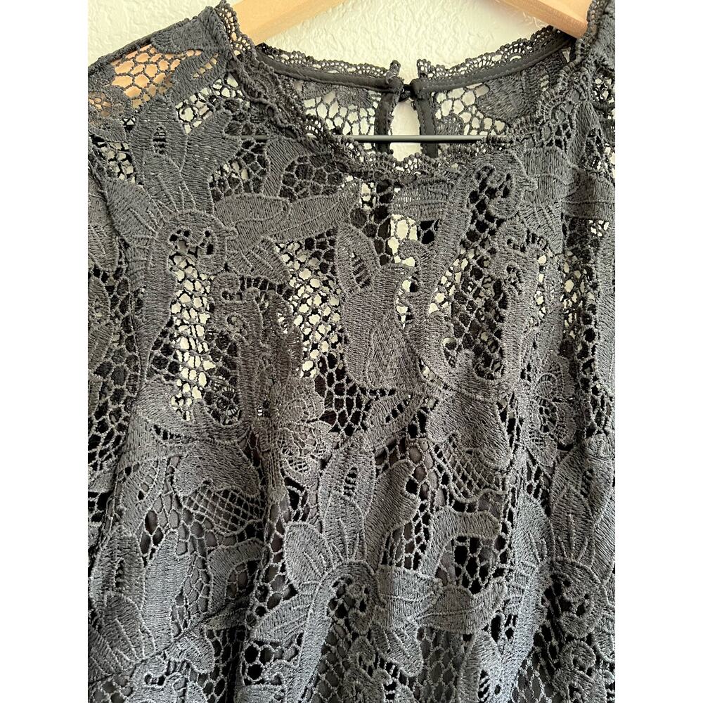 AQUA Lace Mini Dress - Size Small - NWT - Black - Picture 3 of 6
